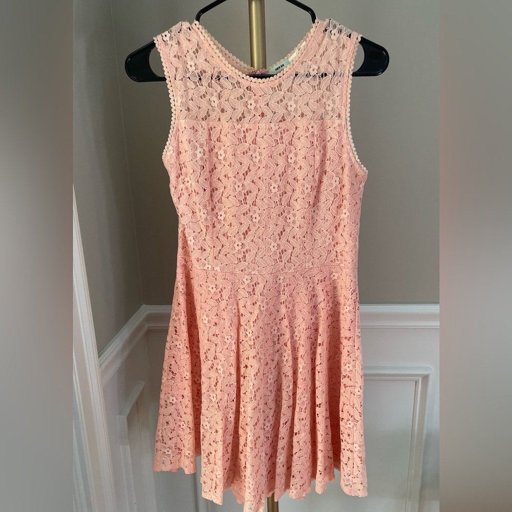 Pink Lace Kimchi Blue Dress